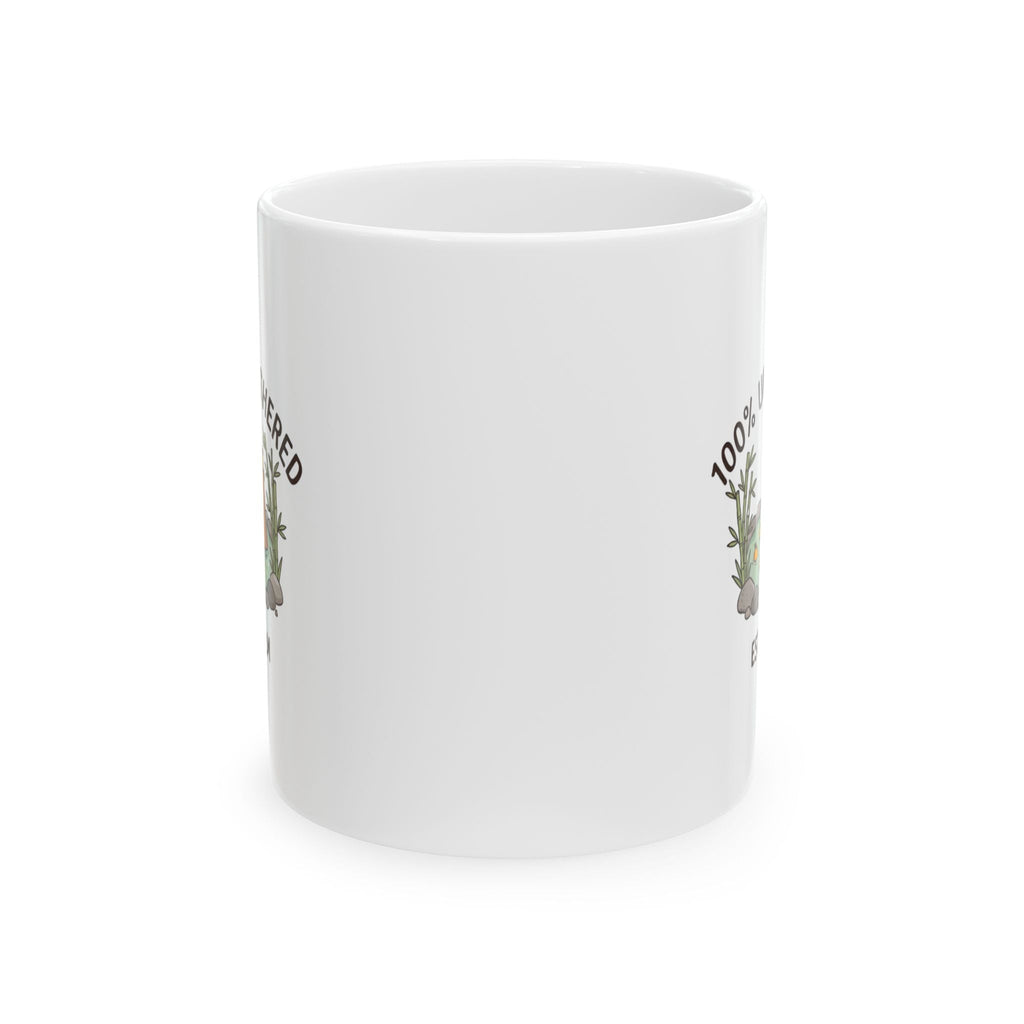 ’100% ’ Unbothered Capybara Mug - 11oz - 11oz - Mug