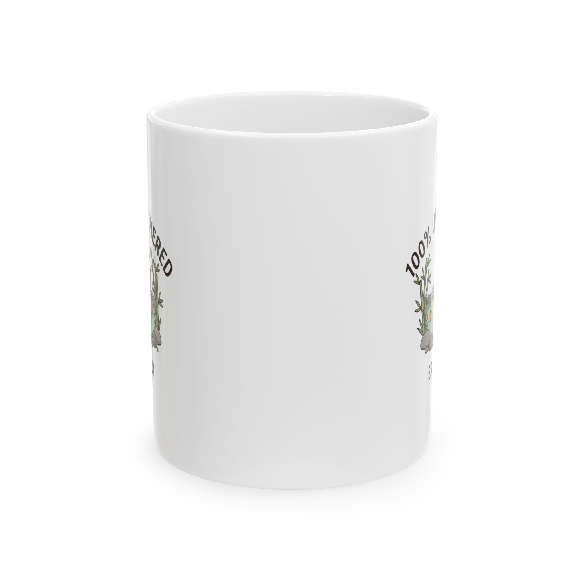 ’100% ’ Unbothered Capybara Mug - 11oz - 11oz - Mug