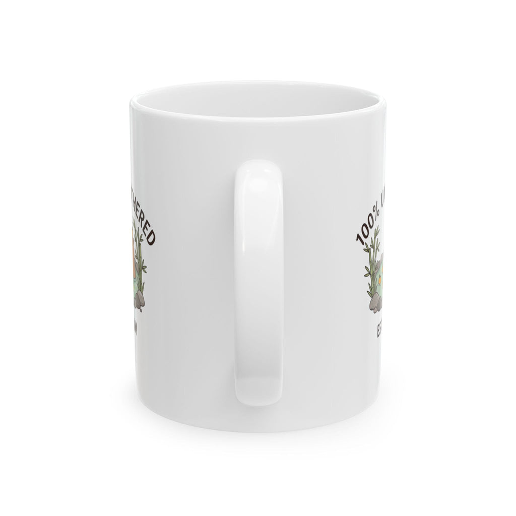 ’100% ’ Unbothered Capybara Mug - 11oz - 11oz - Mug