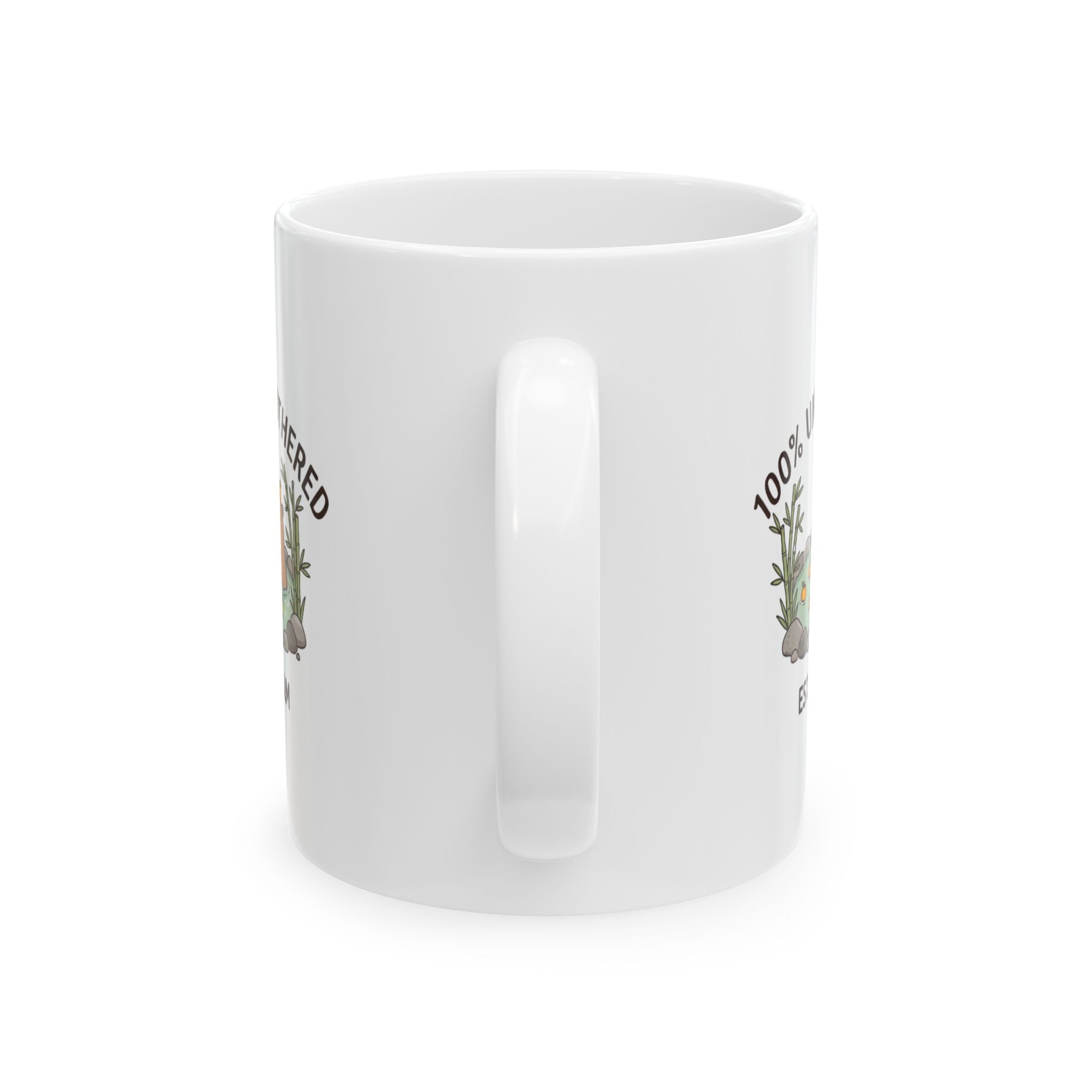 ’100% ’ Unbothered Capybara Mug - 11oz - 11oz - Mug