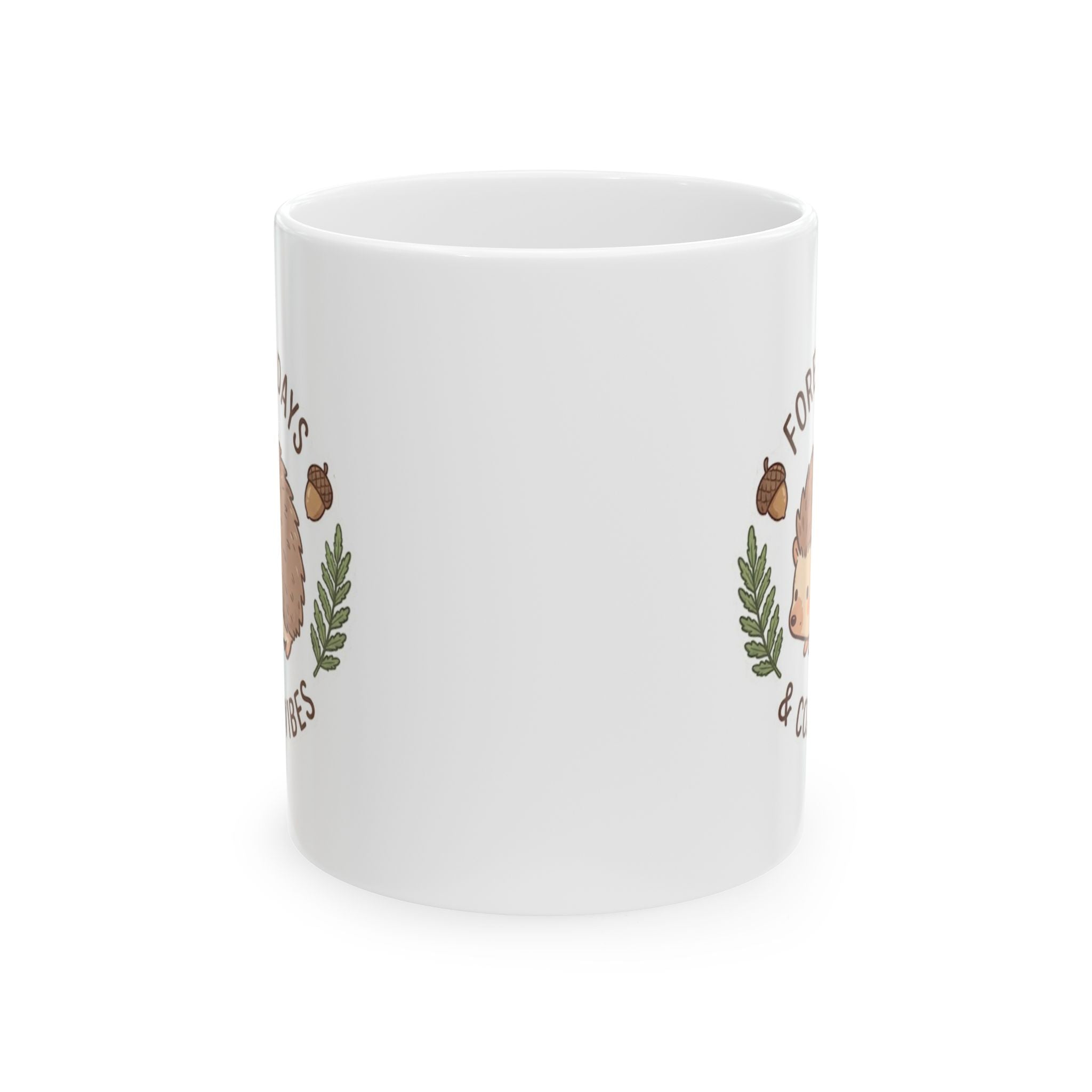 Hedgehog Woodland Ceramic Mug (11oz)
