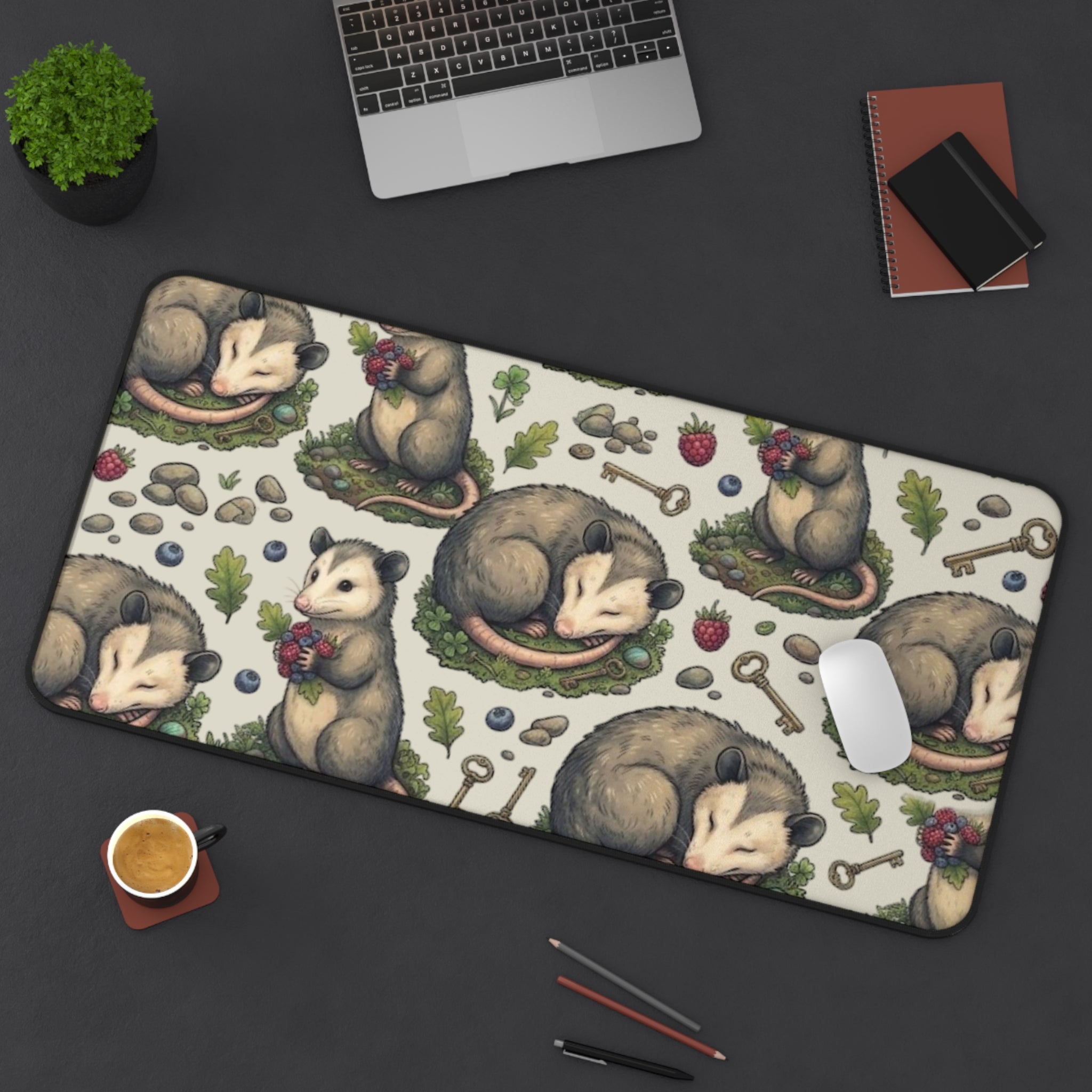 Possum Pattern Desk Mat