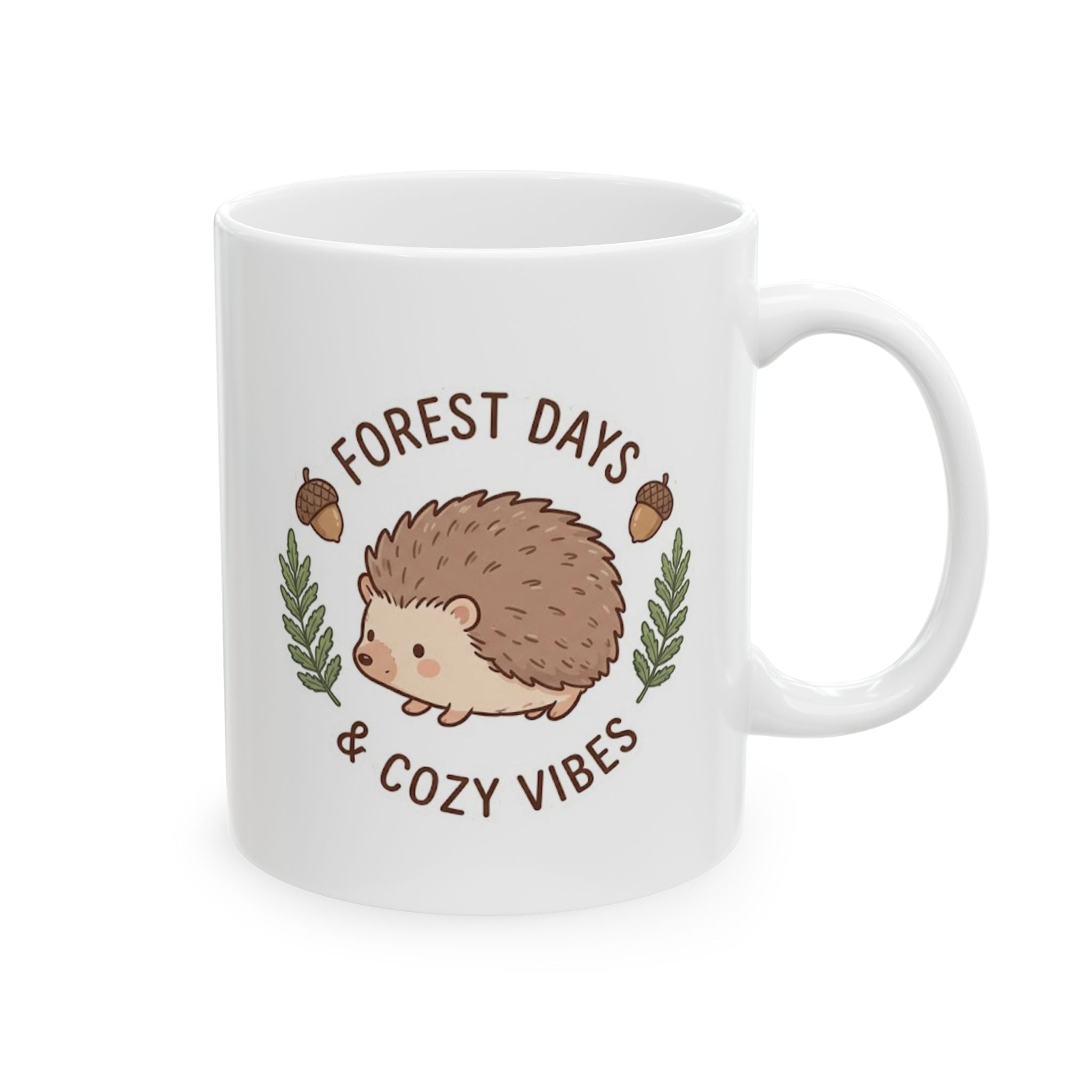 Hedgehog Woodland Ceramic Mug (11oz)