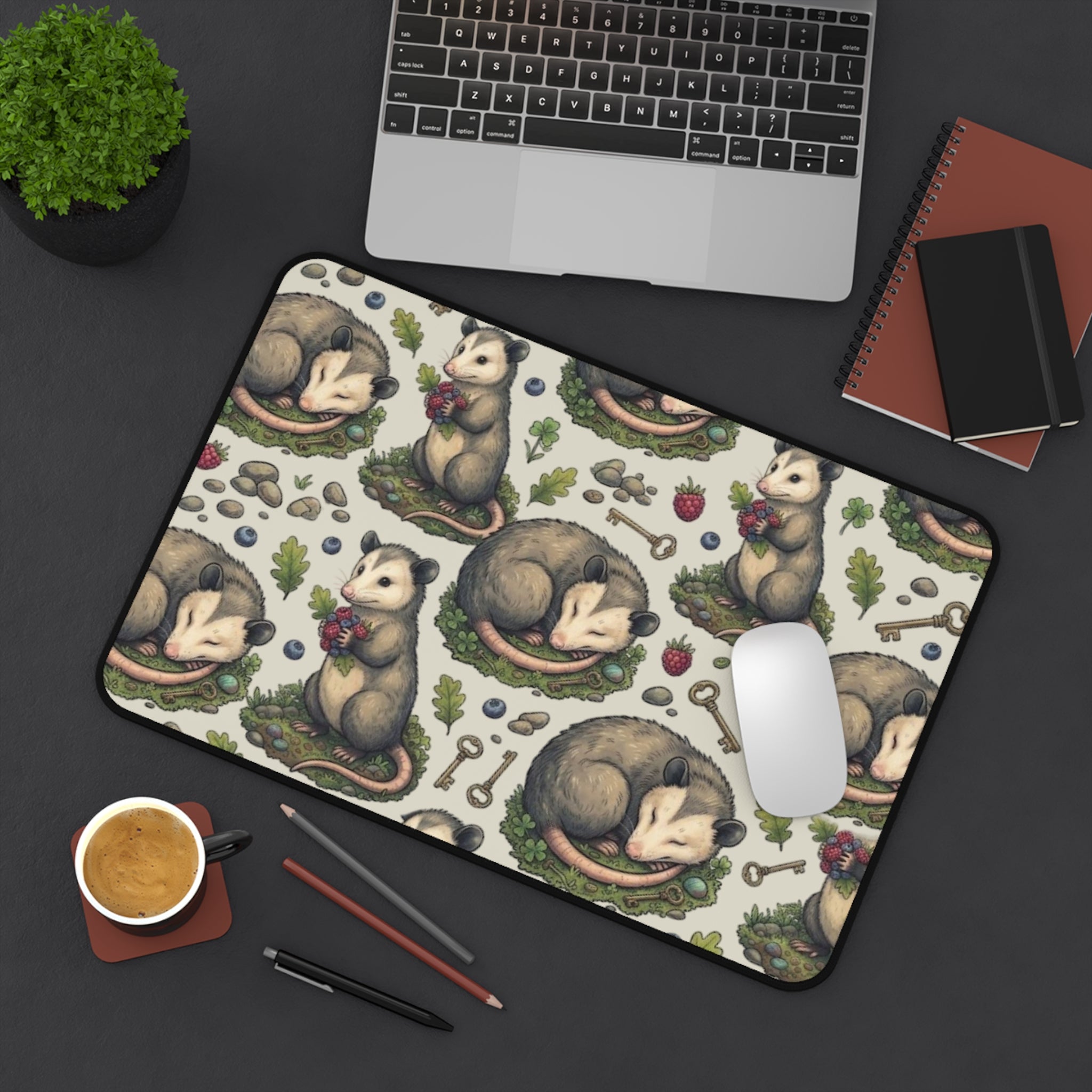 Possum Pattern Desk Mat