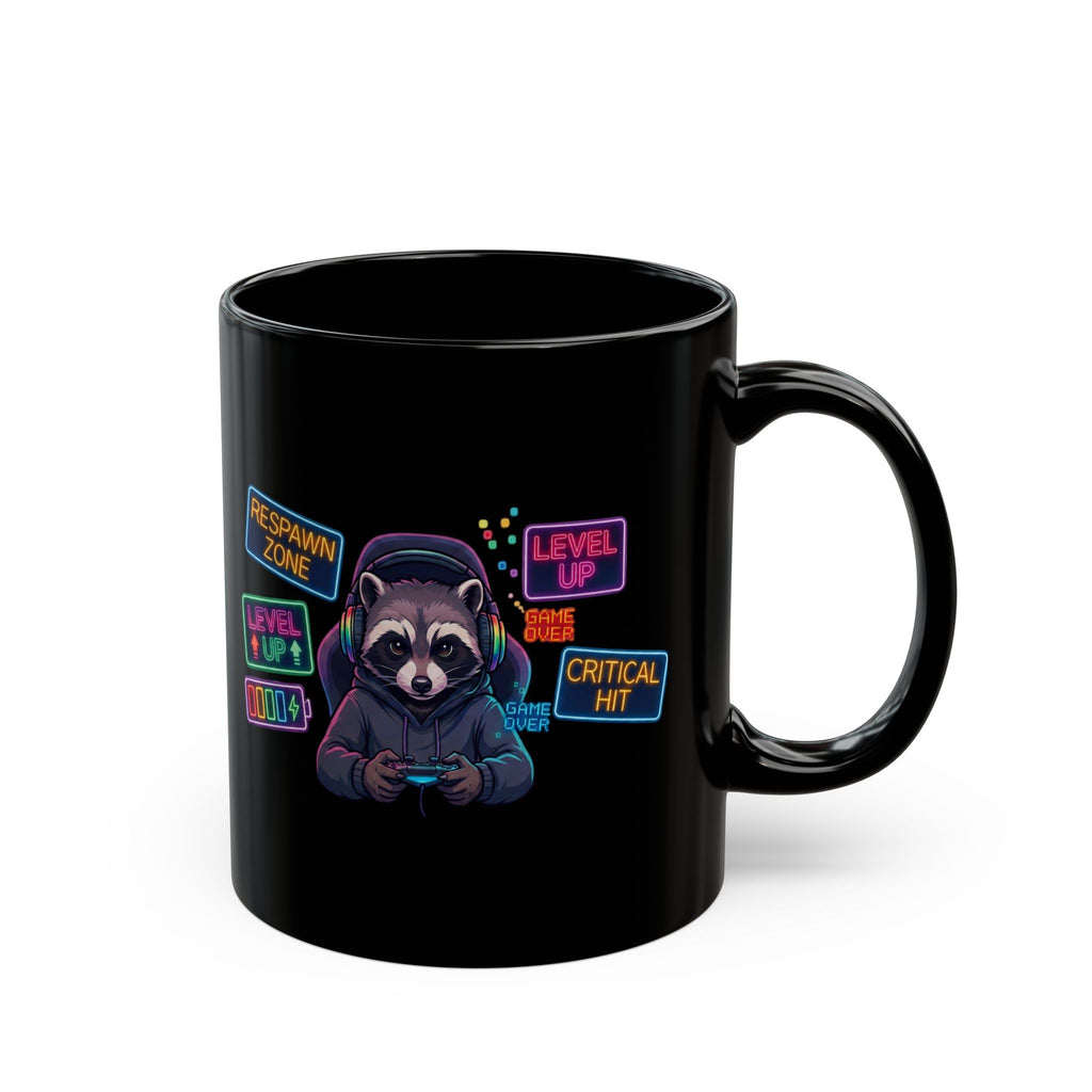 'Level Up' Neon Video Game Coffee Mug (11oz)
