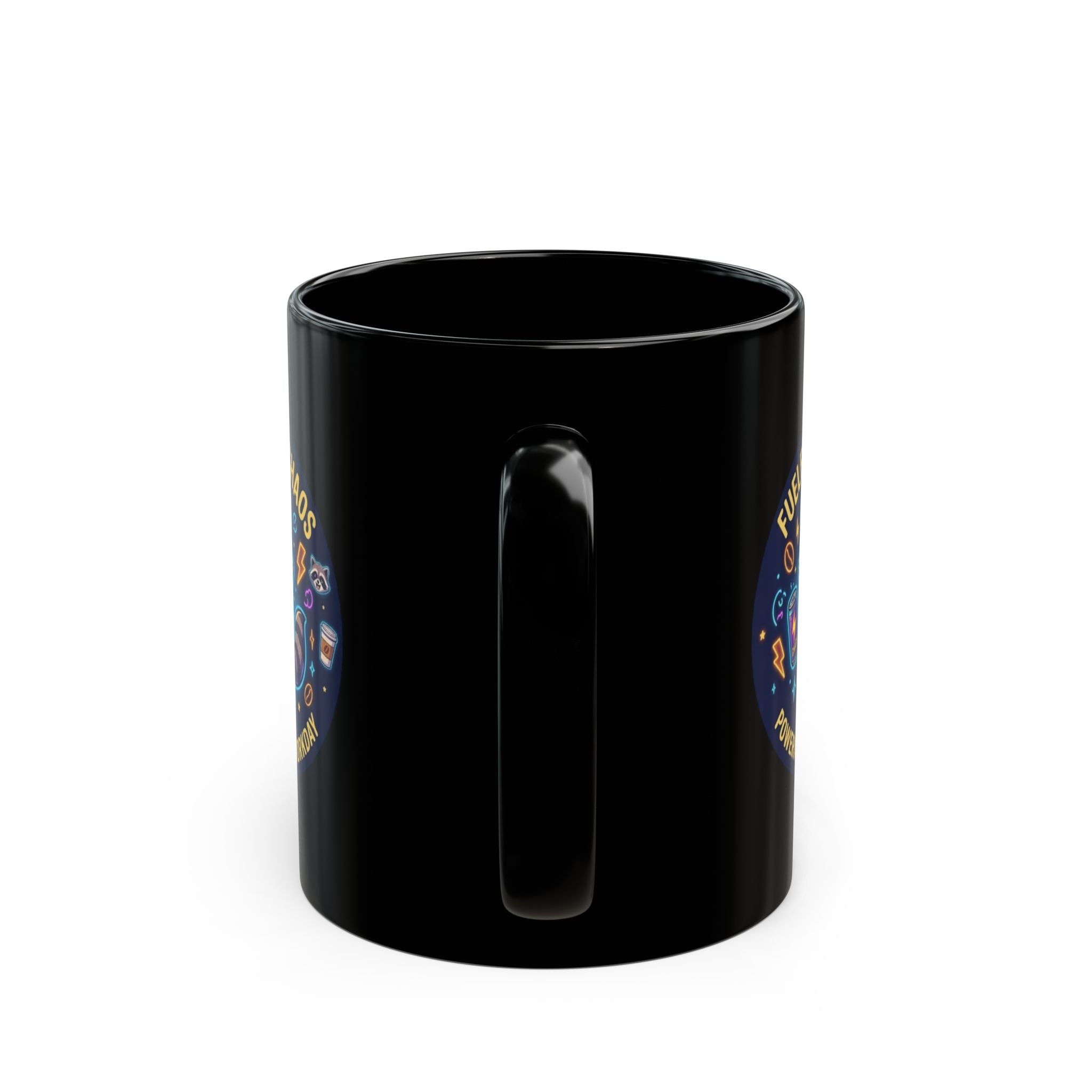 Fueled-by-Chaos Raccoon Coffee Mug (11oz)