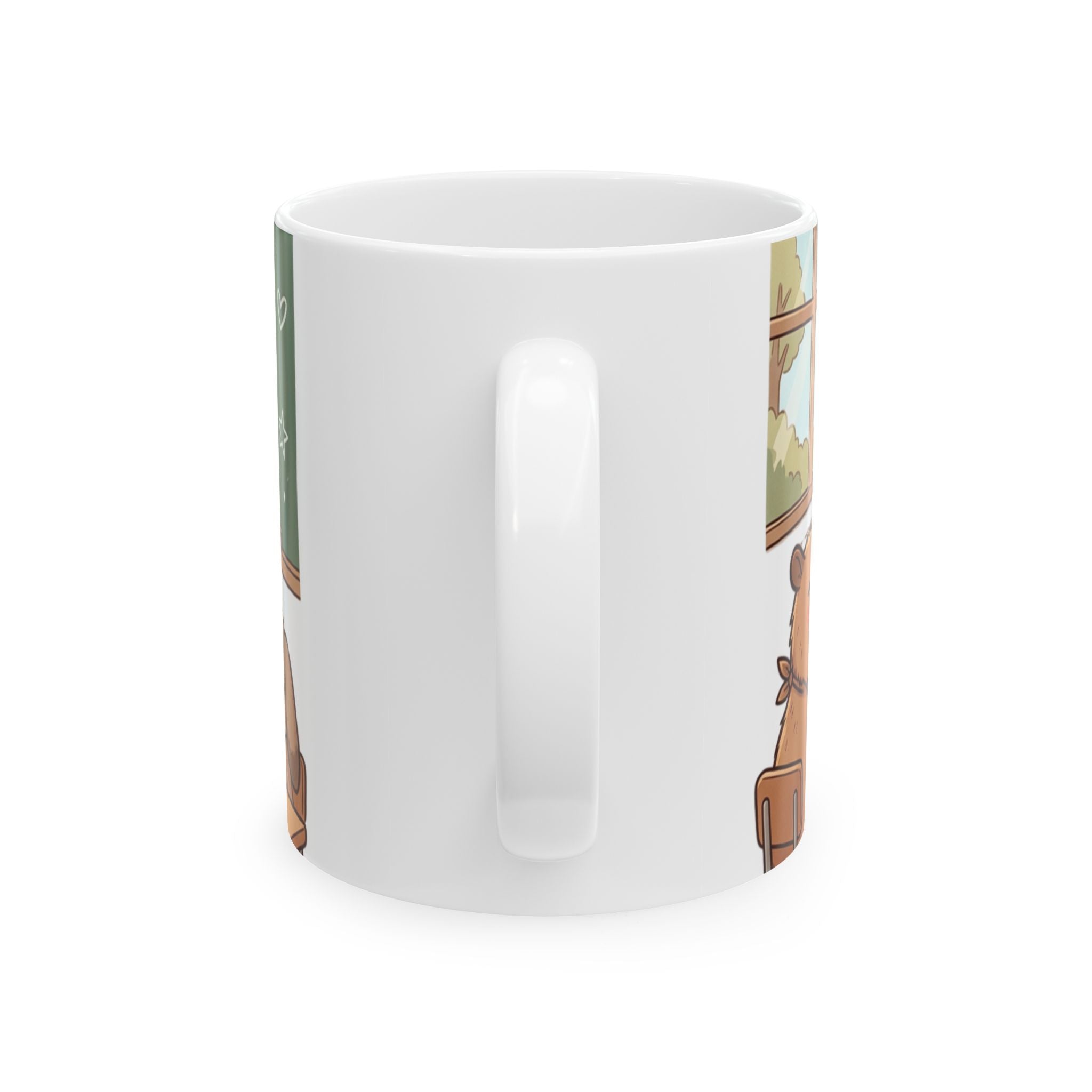 Ceramic Mug — Cute Woodland Classroom Animals Coffee Cup (11oz/15oz)