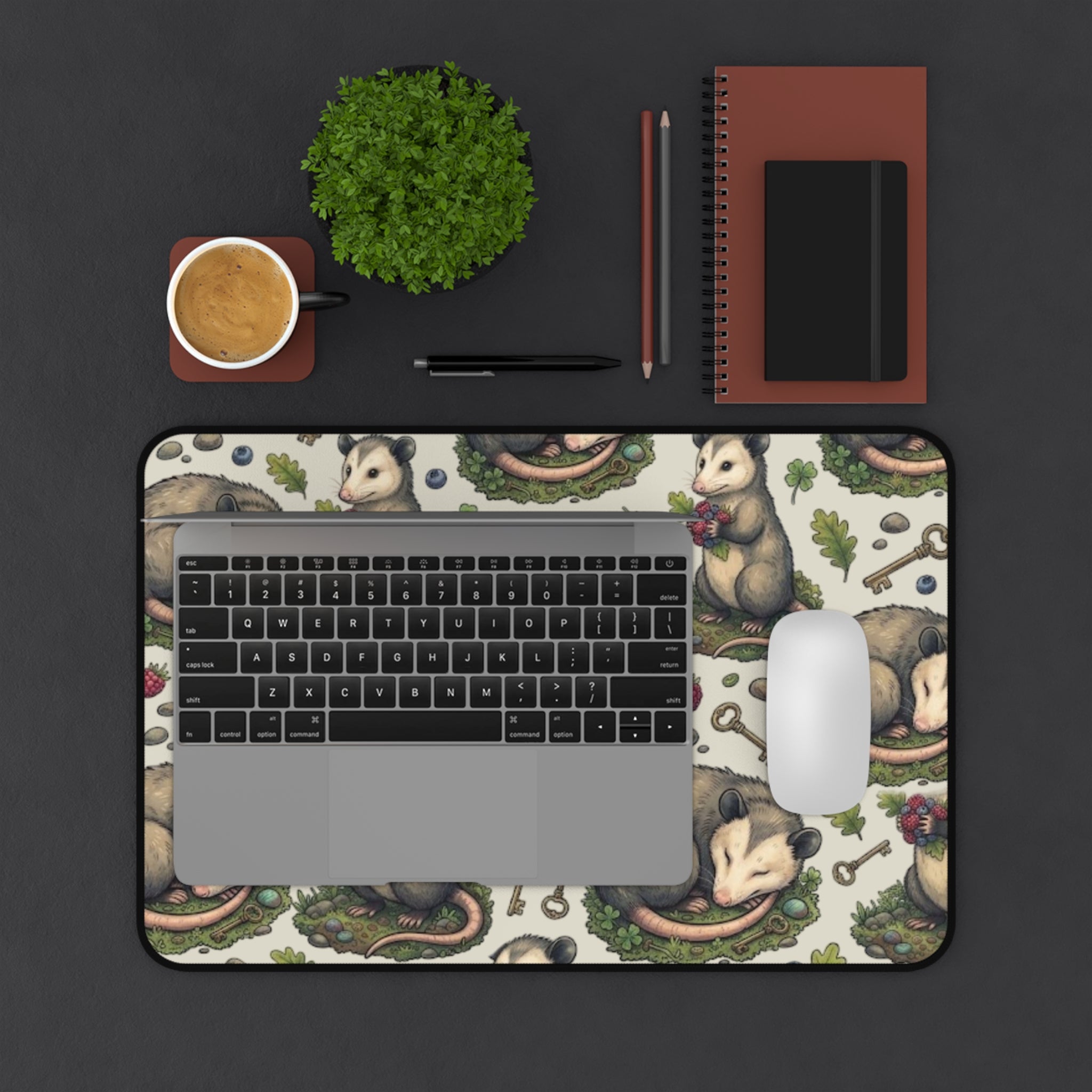 Possum Pattern Desk Mat