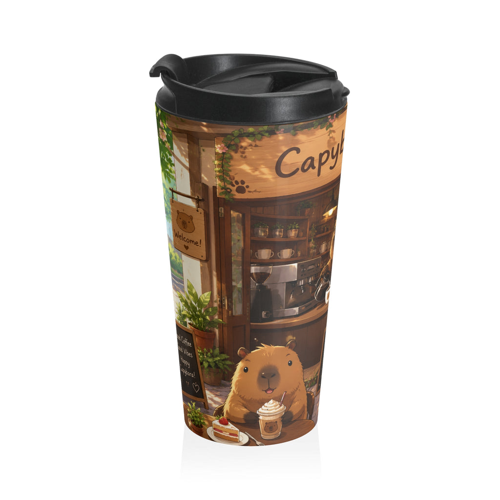 Capybara Café Stainless Steel Travel Mug, Limited Edition - 15oz - Mug