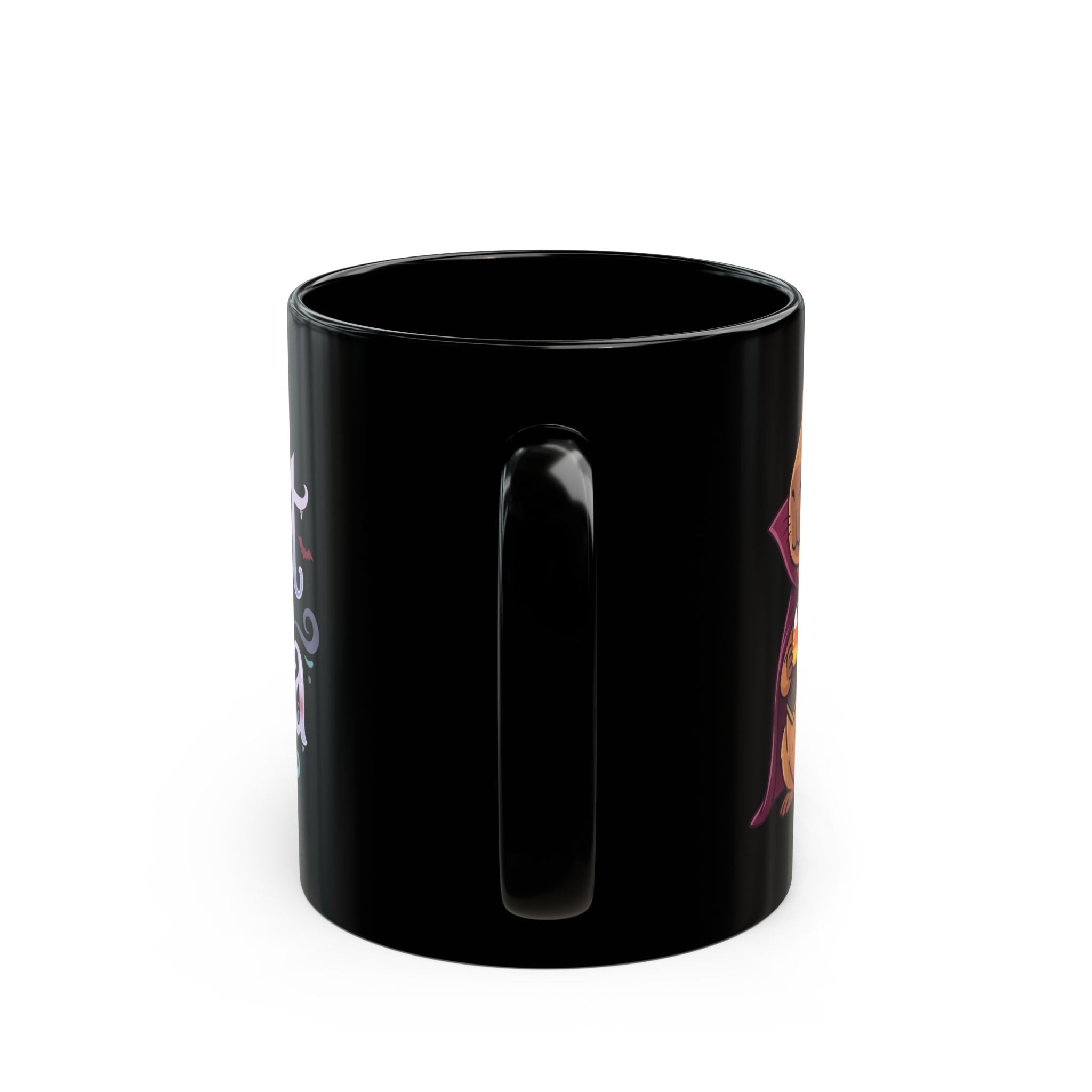 Count Chilla Black Ceramic Mug – Funny Halloween Vampire Coffee Cup (11oz 15oz) - Mug