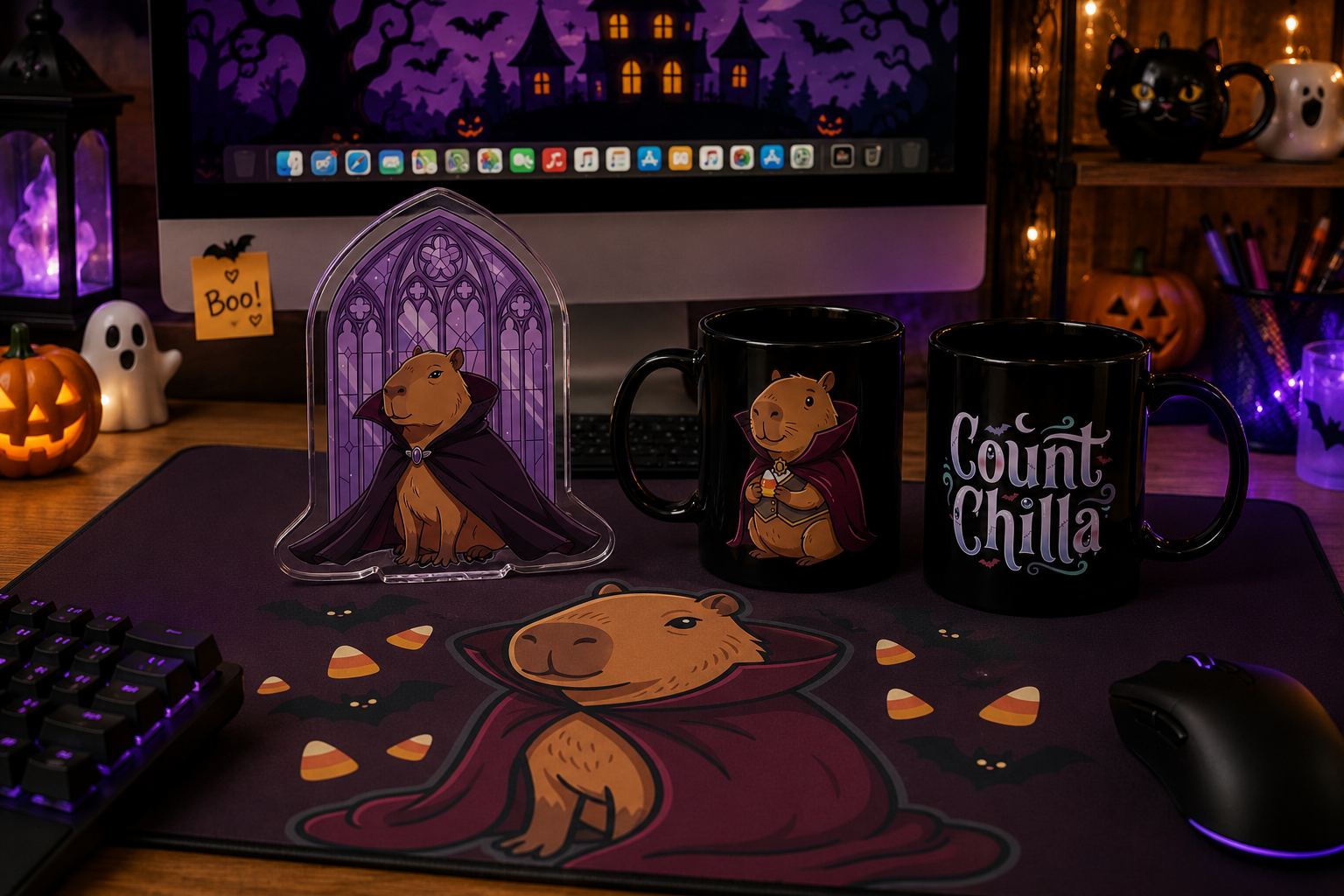 Count Chilla’s Spooky Desk Bundle