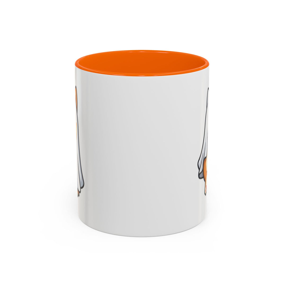 Cute Dancing Shiba Coffee Mug, Accent Mug 11oz - 11oz / Orange - Mug