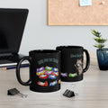 Cute Raccoon ’(And Your Pens)’ Coffee Tea Cup with Candy Border - 11oz - Mug