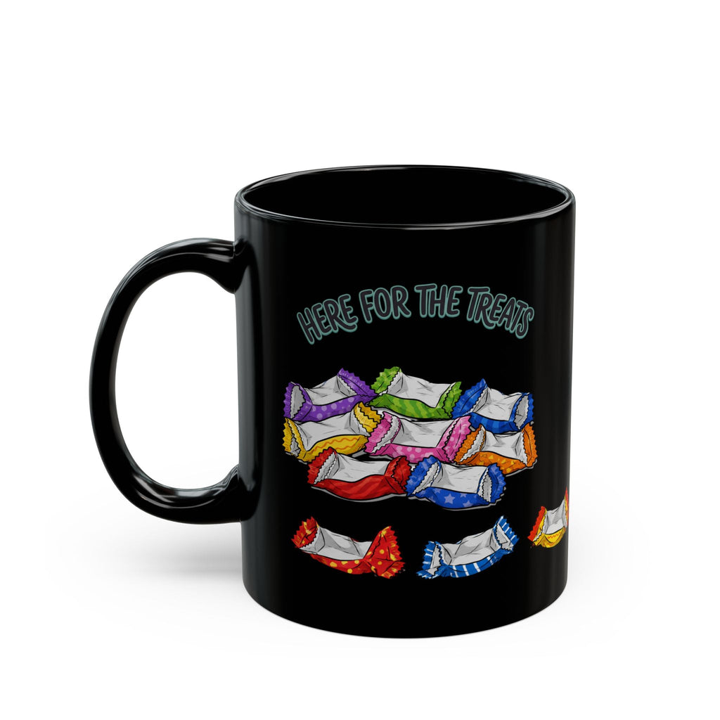 Cute Raccoon ’(And Your Pens)’ Coffee Tea Cup with Candy Border - Mug