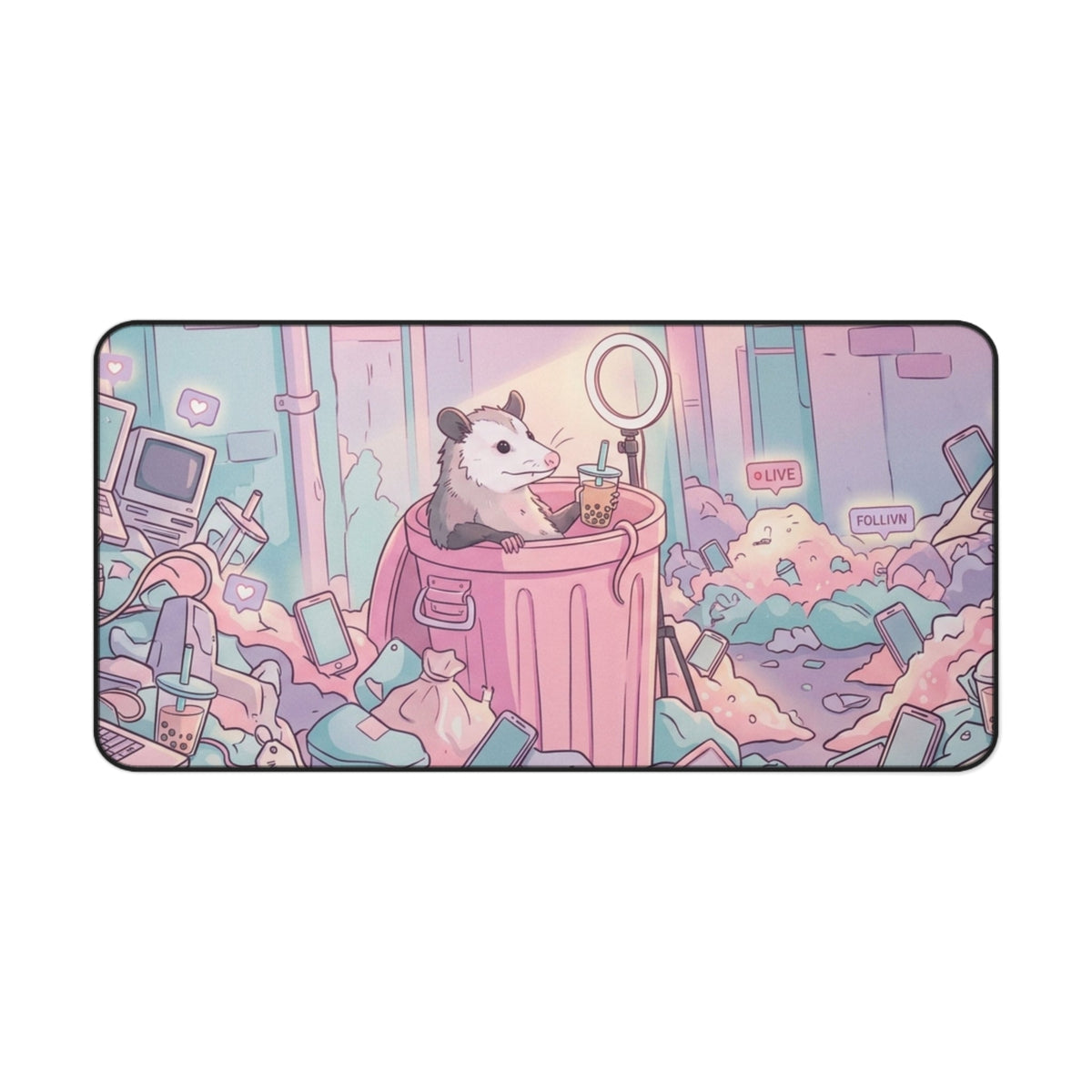 Diva Possum Desk Mat - 16’’ × 32’’ - Home Decor