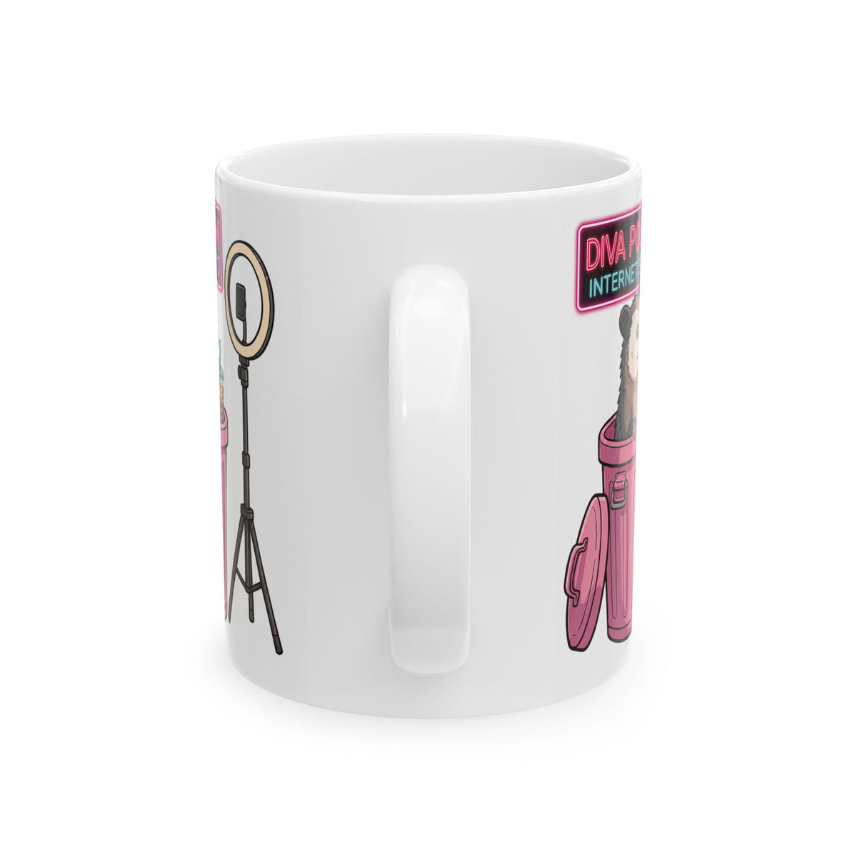’Diva Possum Internet Star’ Influencer Studio Coffee Cup (11oz) - 11oz - Mug
