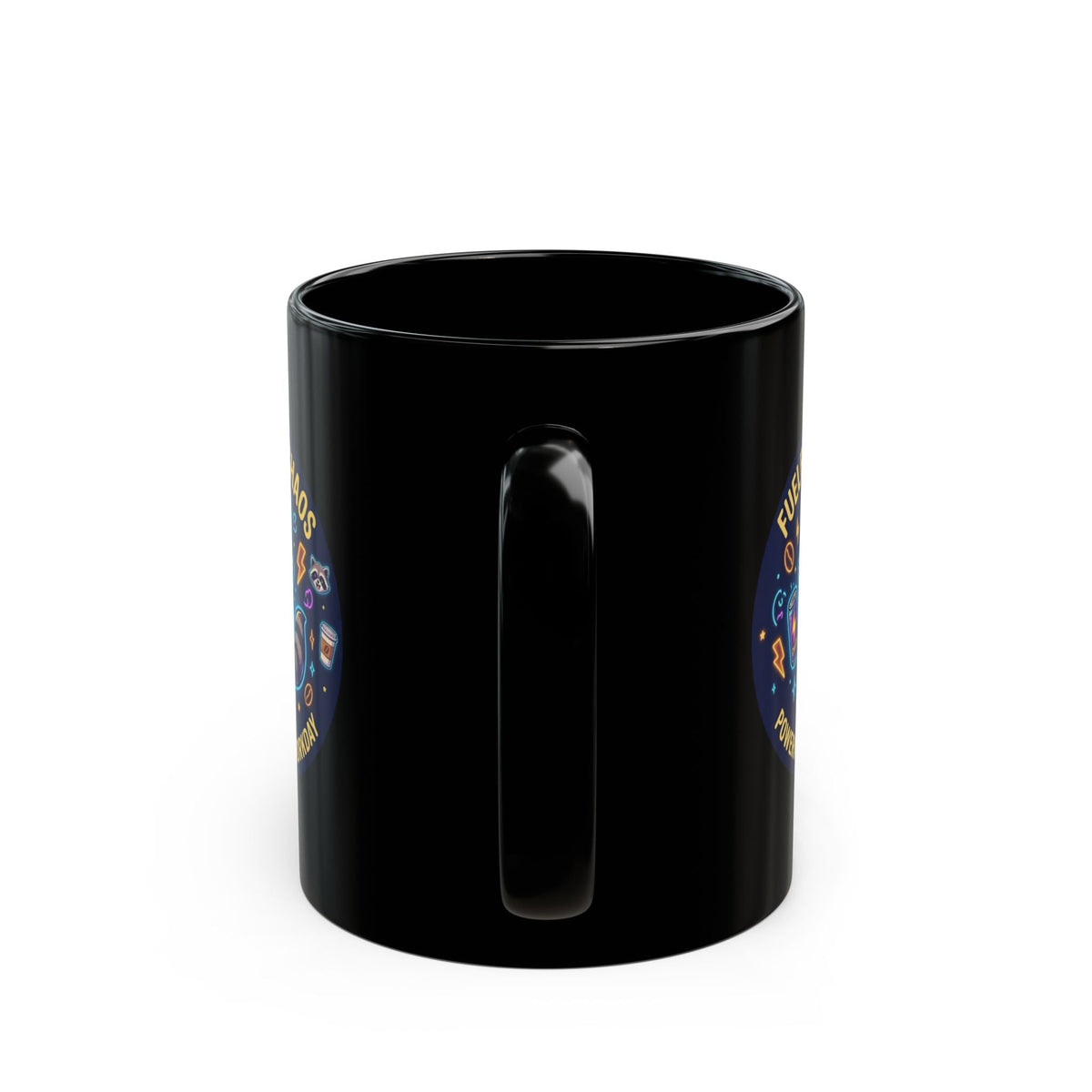 Fueled-by-Chaos Raccoon Coffee Mug (11oz) - 11oz - Mug