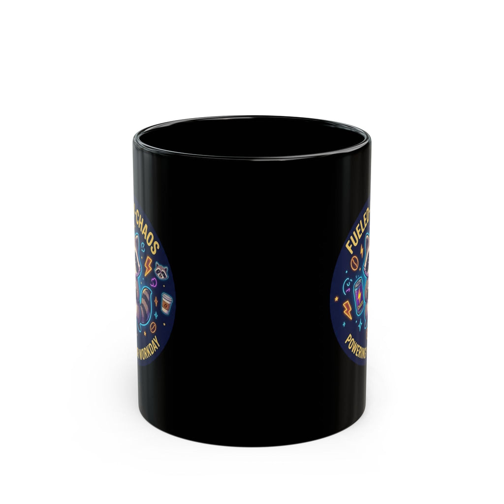 Fueled-by-Chaos Raccoon Coffee Mug (11oz) - 11oz - Mug
