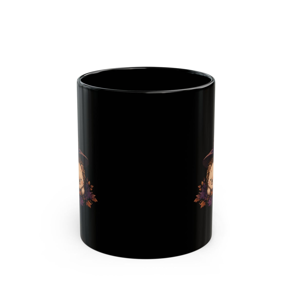 Halloween Hedgehog Witch Hat Mug 11oz - 11oz - Mug