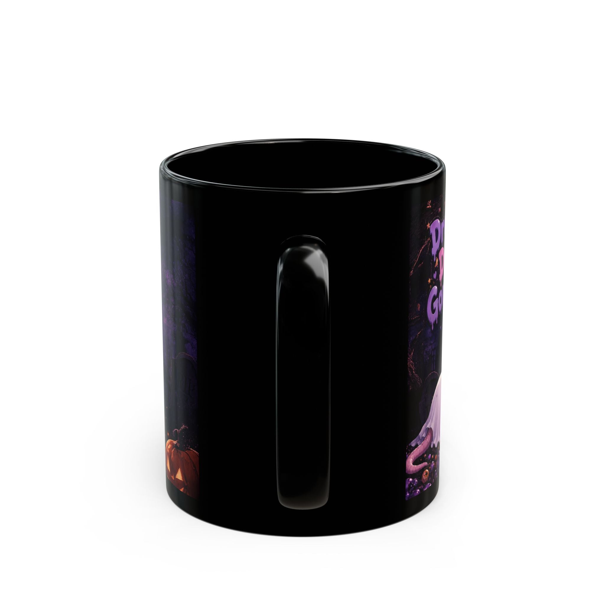 Possum Ghost Mug, Cute Halloween Pumpkin Night Coffee Cup (11oz & 15oz) - Mug