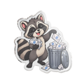 Raccoon e-Mail Toss Acrylic Statue