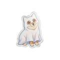 Shiba Ghost Dog Acrylic Statue, Custom Cut Desk Figurine - 5’’ x 5’’ / Transparent - Home Decor