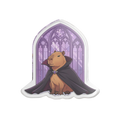 Vampire Capybara Acrylic Statue - 5’’ x 5’’ / Transparent - Home Decor